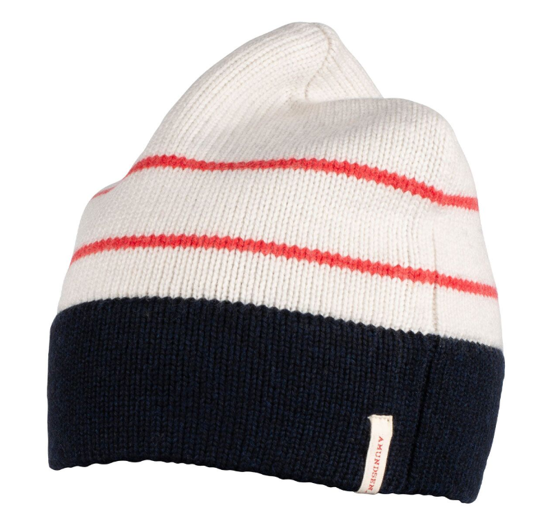 Amundsen Sports Women\'s Navy Beanie with Red Stripe AMUNDSEN BEANIE | Amundsen Sports main image 4