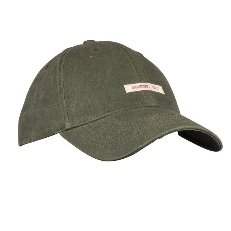 Amundsen Sports Amundsen Waxed Cotton Cap Olive-Patch UCA04.1.450 Platou Sport 1