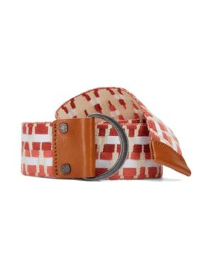 Amundsen Woven Belt In Bag Weathered Red
