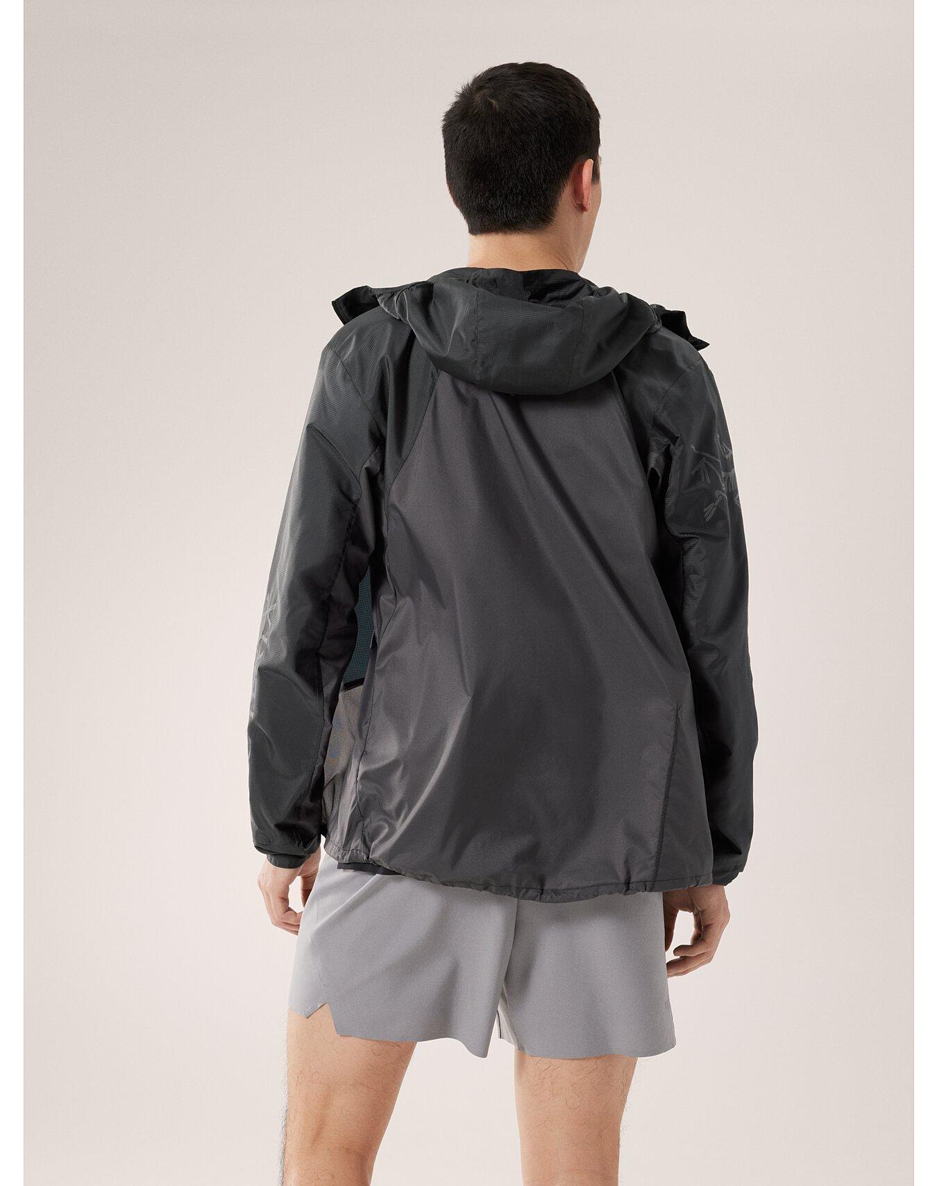 Windshell Norvan Arcteryx Norvan Windshell Hoody Mens Black/Graphite - PlatouSport