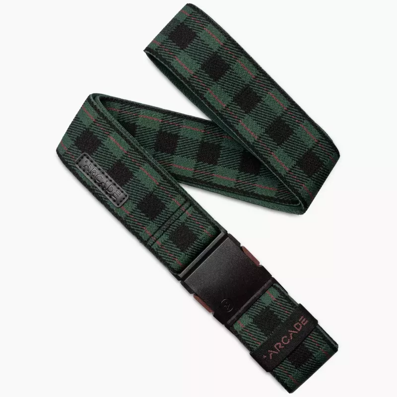 Arcade Arcade Adventure Stretch Belts Plaid Emerald-Wine UA-NRSEPL5-302 Platou Sport 1