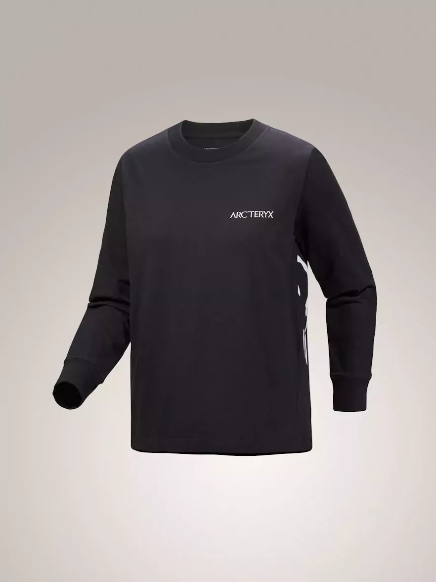 Arcteryx Arcteryx Kragg Cotton Bird Crew LS Womens Black-White X000008469 Platou Sport 2