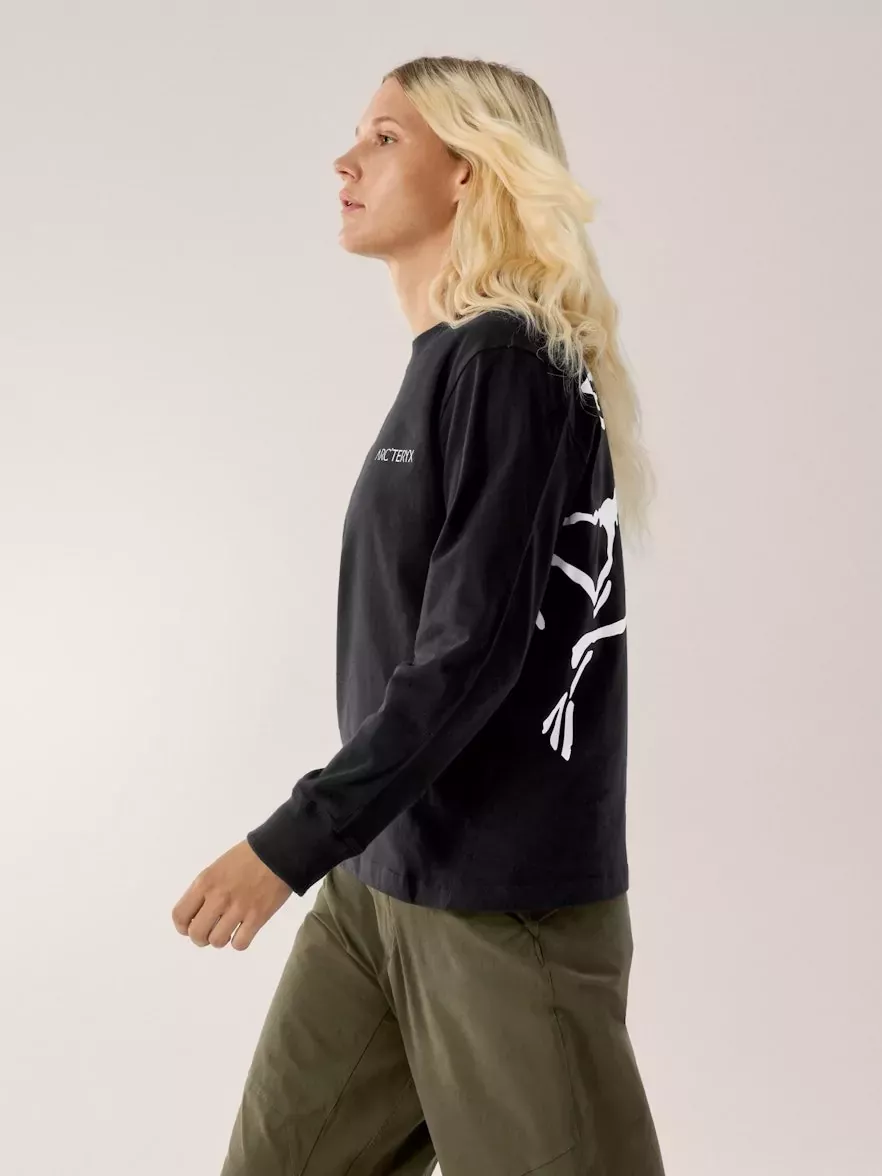 Arcteryx Arcteryx Kragg Cotton Bird Crew LS Womens Black-White X000008469 Platou Sport 3