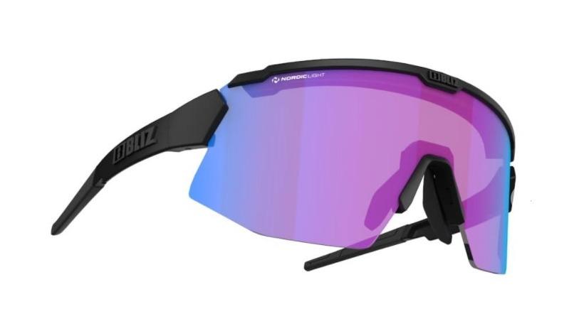 BLIZ Bliz Breeze Nano Optics Matt Black w-Nordic Light Begonia - Violet - Blue Multi Nordic Light + Spare 52102-14N Platou Sport 1