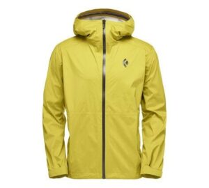 Black Diamond Mens Stormline Stretch Rain Shell Sulphur