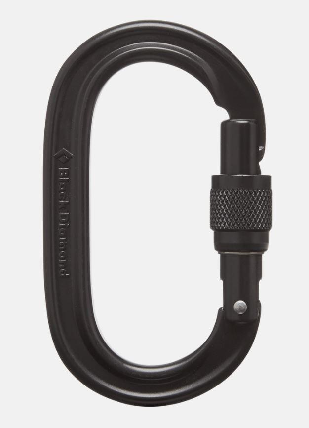 Black Diamond Black Diamond Oval Keylock Scrwgt Carabiner Black BD210084 Platou Sport 1