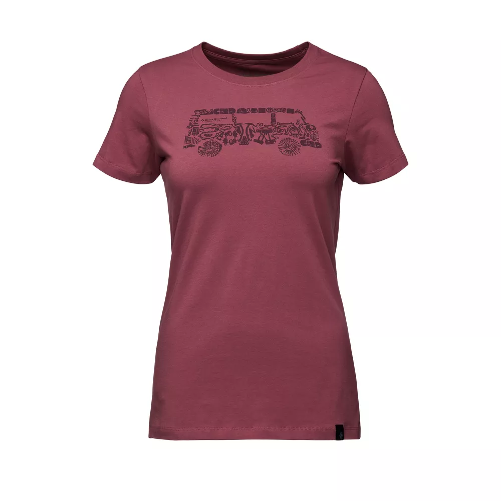 Black Diamond Black Diamond Womens Ss Vantastic Tee Cherrywood AP730051 Platou Sport 1