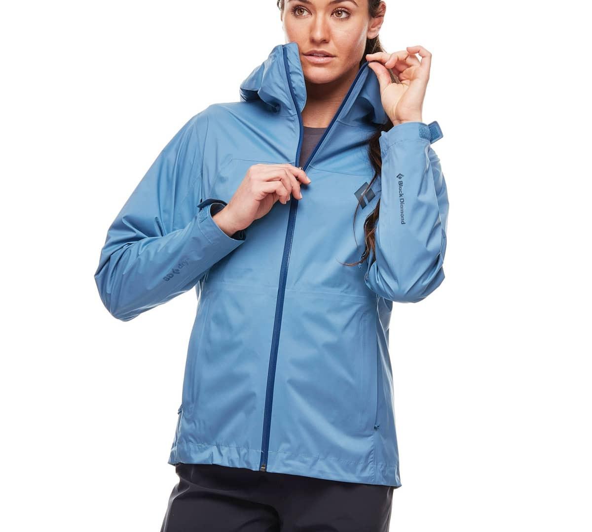 Black Diamond Black Diamond Womens Stormline Stretch Rain Shell Blue Steel APM697 Platou Sport 2