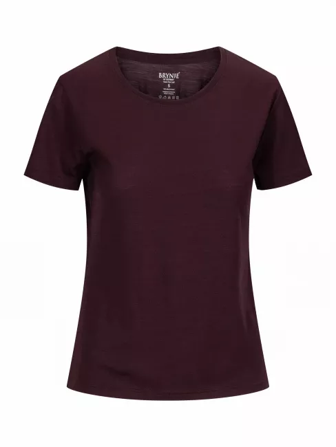Brynje Brynje Classic Wool Light T-shirt Ws Oxblood 10310201OB Platou Sport 1