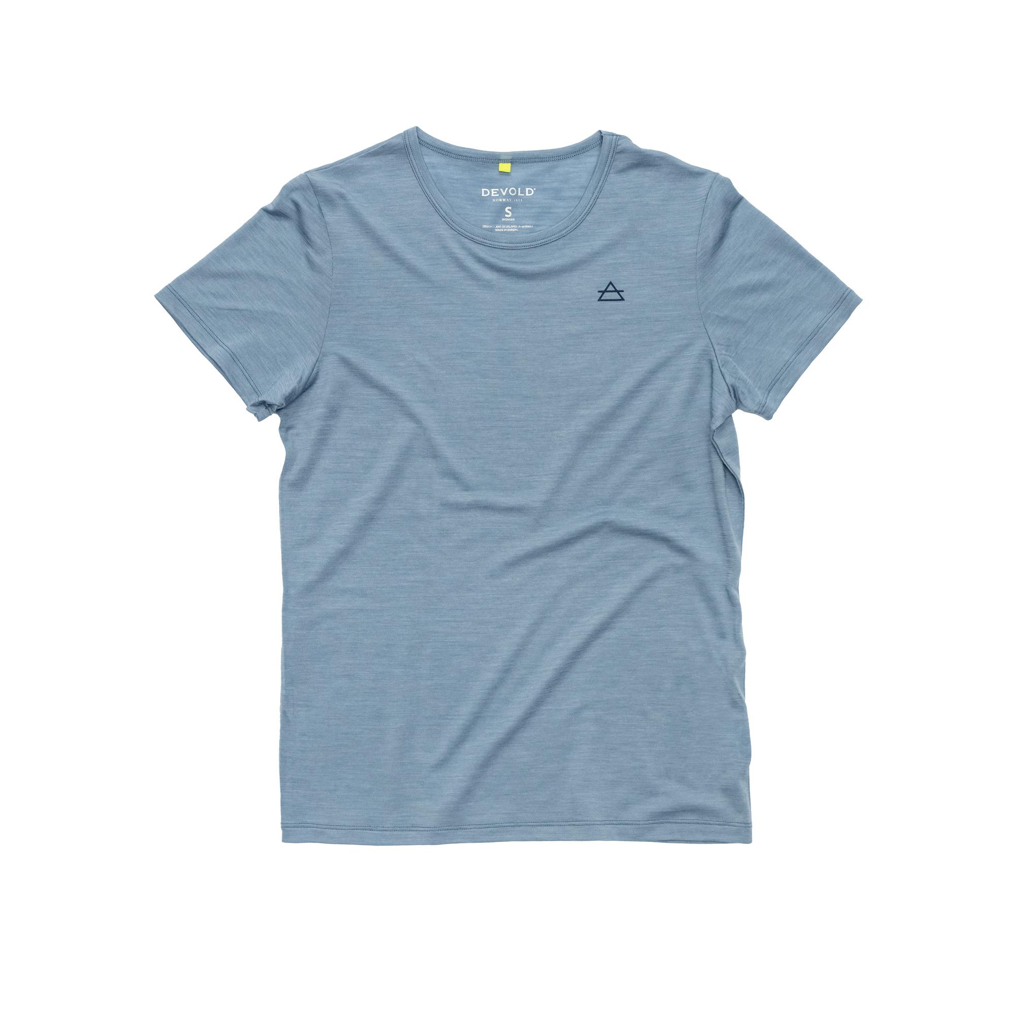Devold Devold Active Tee Wmn Skyblue GO 293 291 C Platou Sport 1