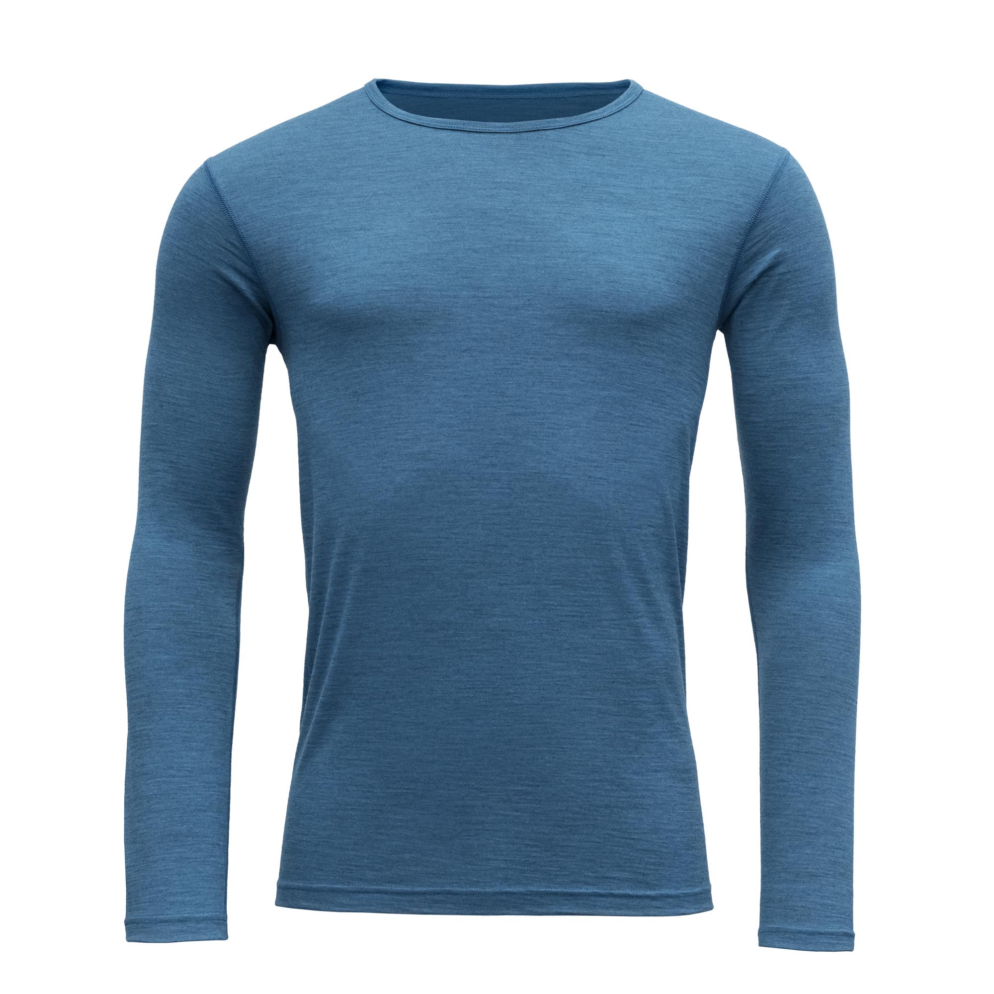Devold Devold Breeze Man Shirt Blue Melange GO 181 221 A Platou Sport 1