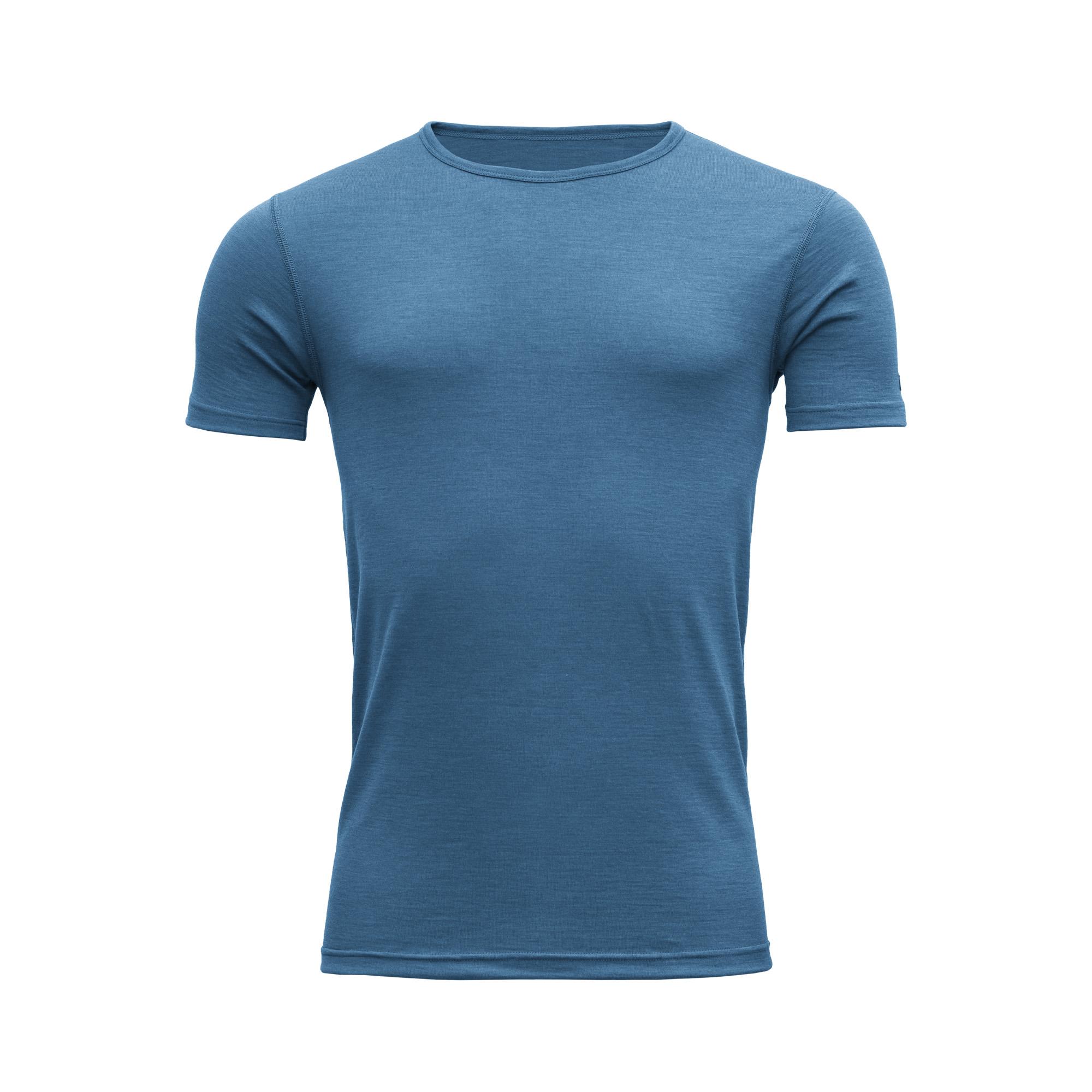 Devold Devold Breeze Man T-Shirt Blue Melange GO 181 210 A Platou Sport 1