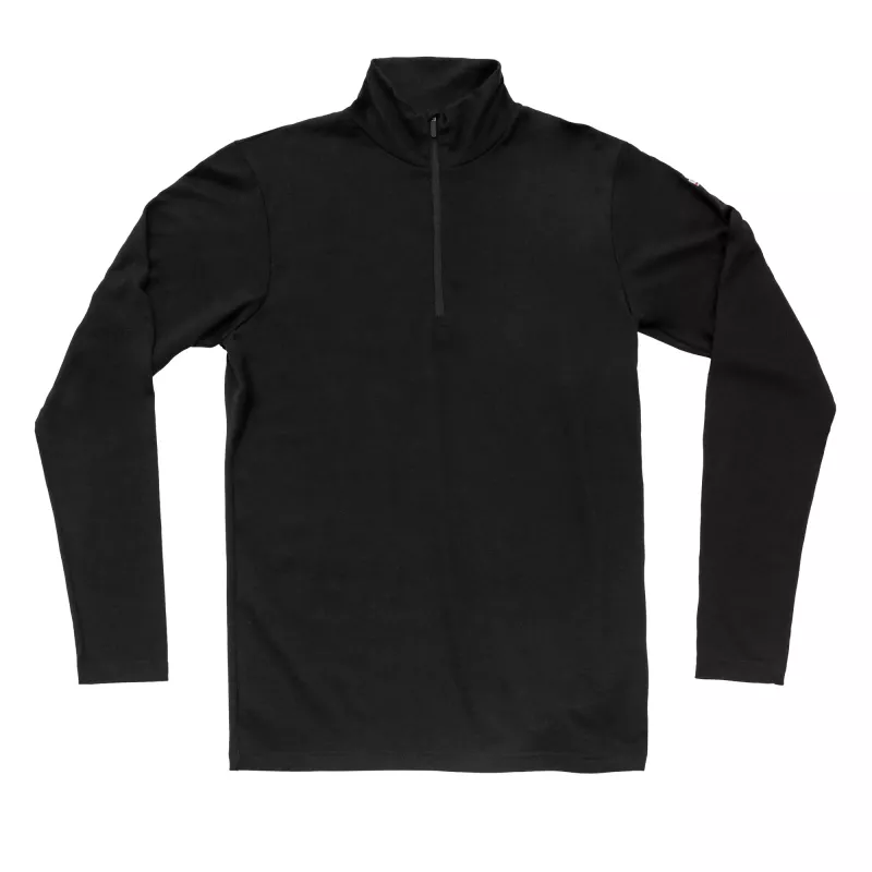 Devold Devold Breeze Plus Merino 200 Zip Neck Mens Black GO 183 240 B Platou Sport 1
