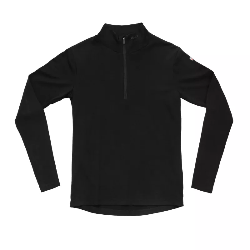 Devold Devold Breeze Plus Merino 200 Zip Neck Womens Black GO 183 244 B Platou Sport 1