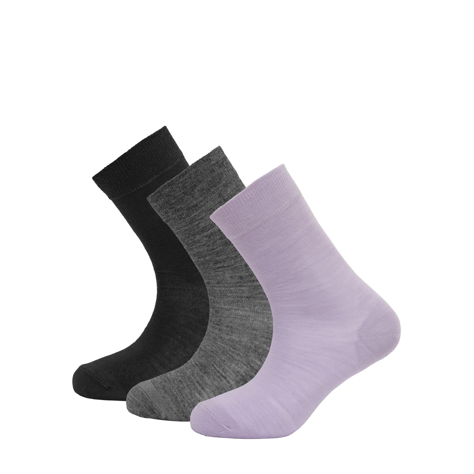 Devold Devold Daily Merino Light Sock 3pk Womens Orchid Mix SC 592 043 B Platou Sport 1