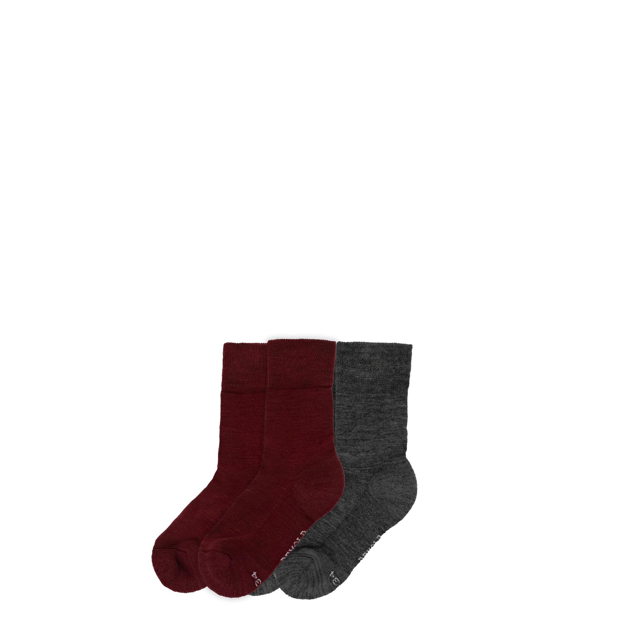 Devold Devold Daily Merino Medium Sock 2pk Kid Beetroot Mix SC 593 023 B Platou Sport 1