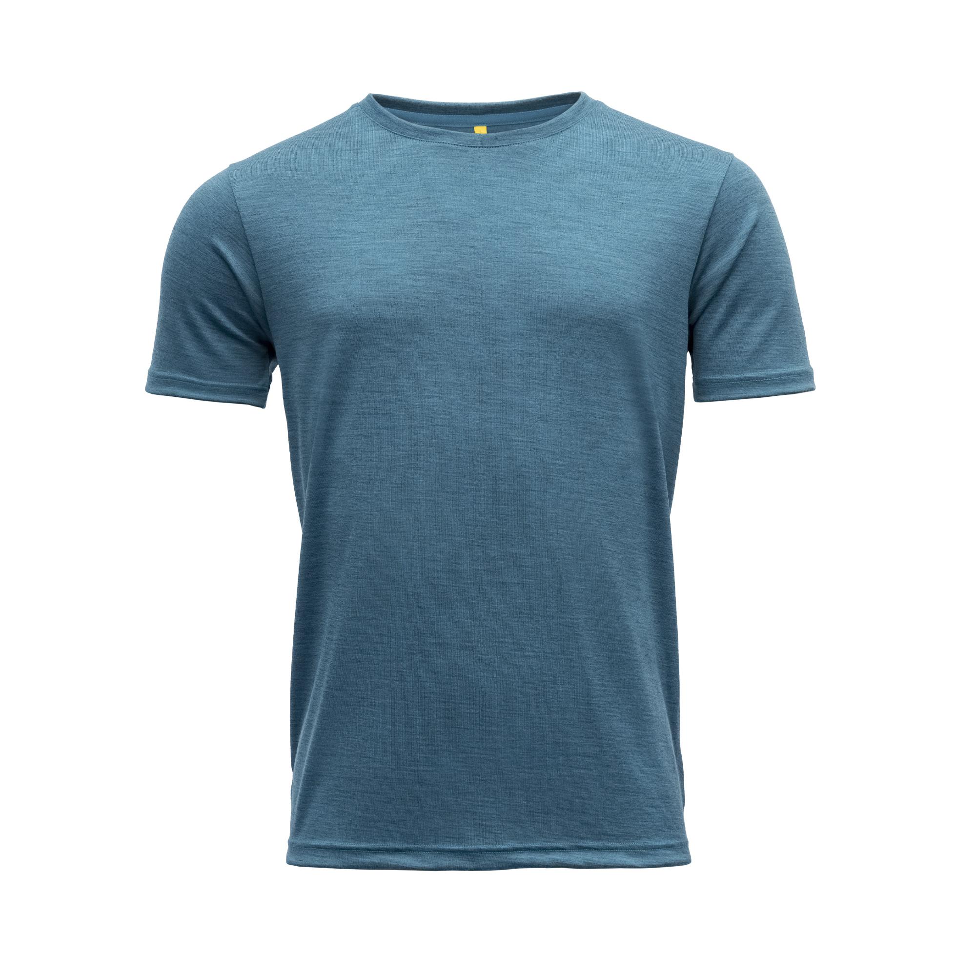 Devold Devold Eika Man Tee Blue Melange GO 181 280 B Platou Sport 1
