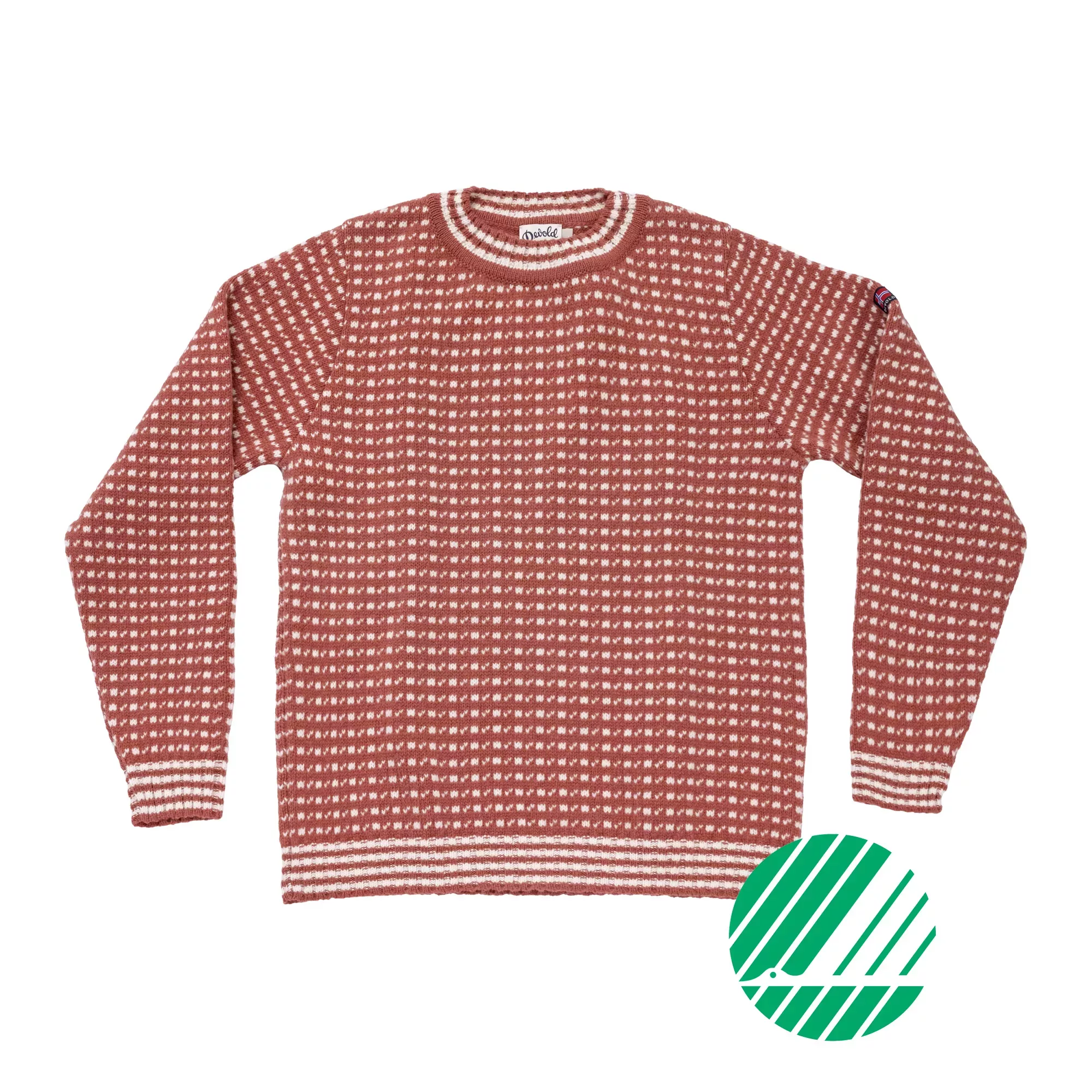 Devold Devold Islender Refined Sweater Marsala-Offwhite TC 679 550 A Platou Sport 1