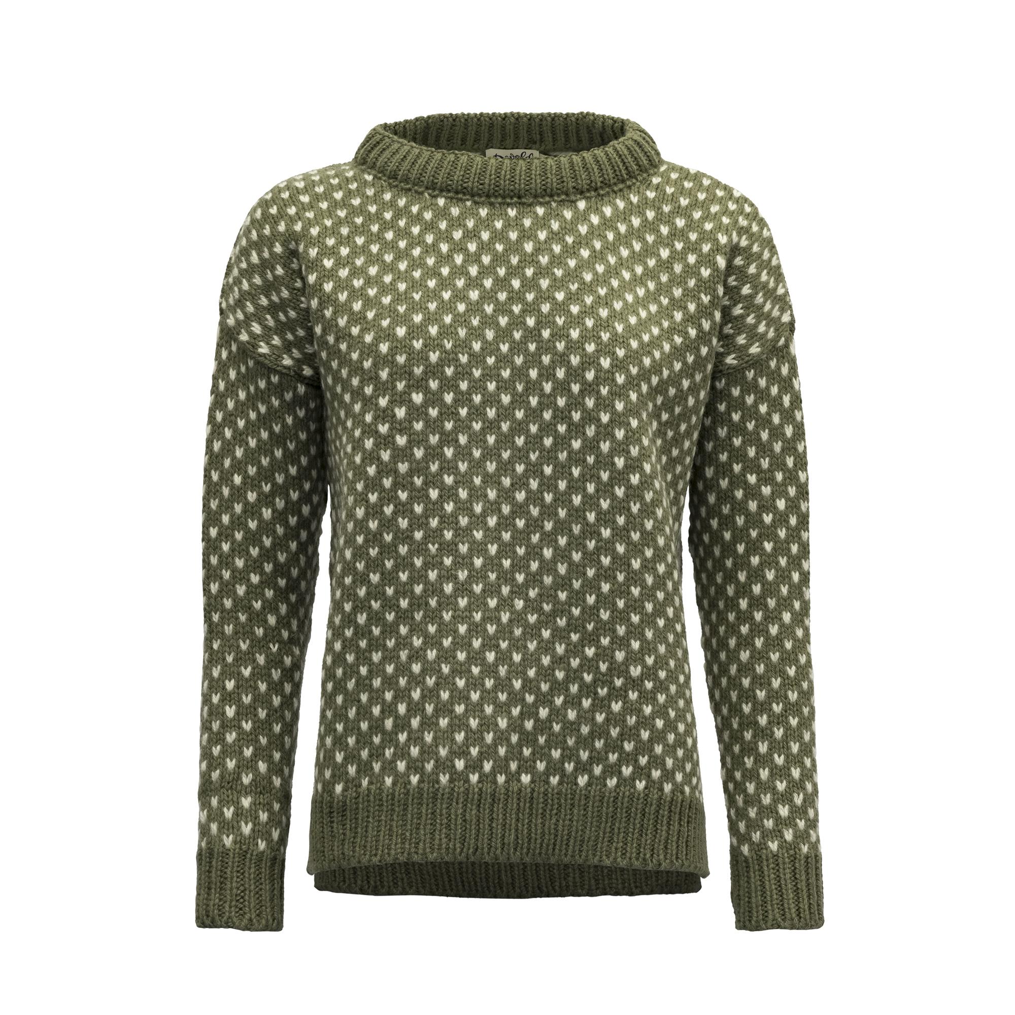 Devold Devold Nordsjø Wool Sweater Womens Olive TC 341 735 S Platou Sport 1
