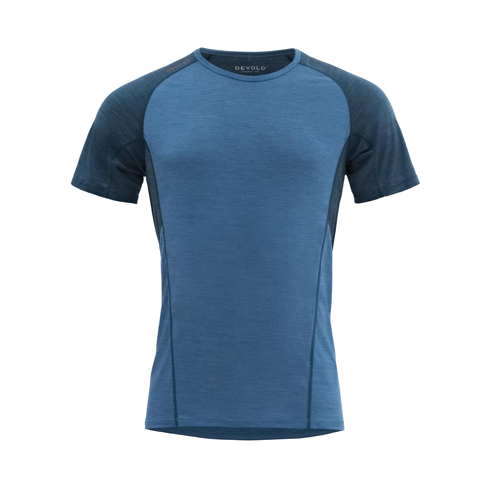 Devold Devold Running Merino 130 T-Shirt Mens Blue GO 293 210 B Platou Sport 1