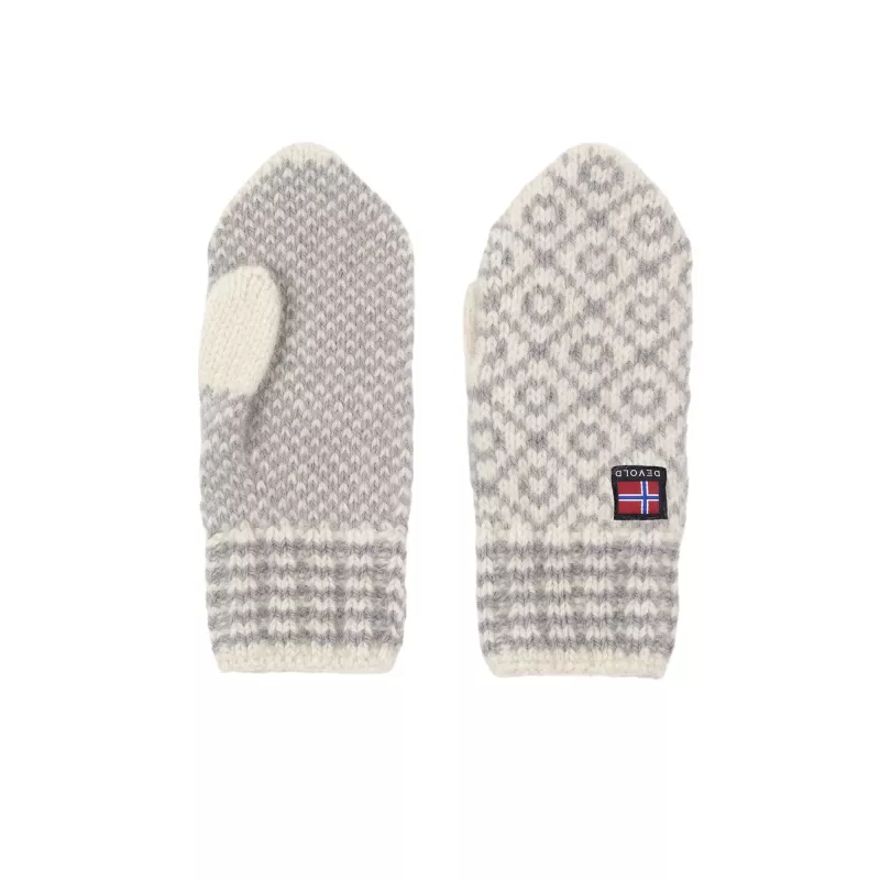 Devold Devold Svalbard Wool Mitten Offwhite-Grey GO 396 631 A Platou Sport 1