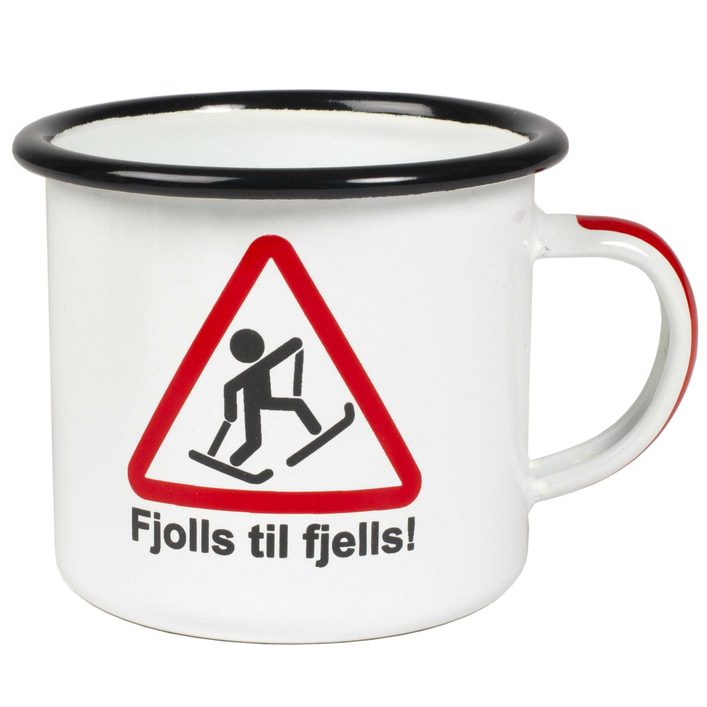 Eagle Products Eagle Products Emaljekopp 3,5Dl Hvit Skiløper EMH20 Platou Sport 1