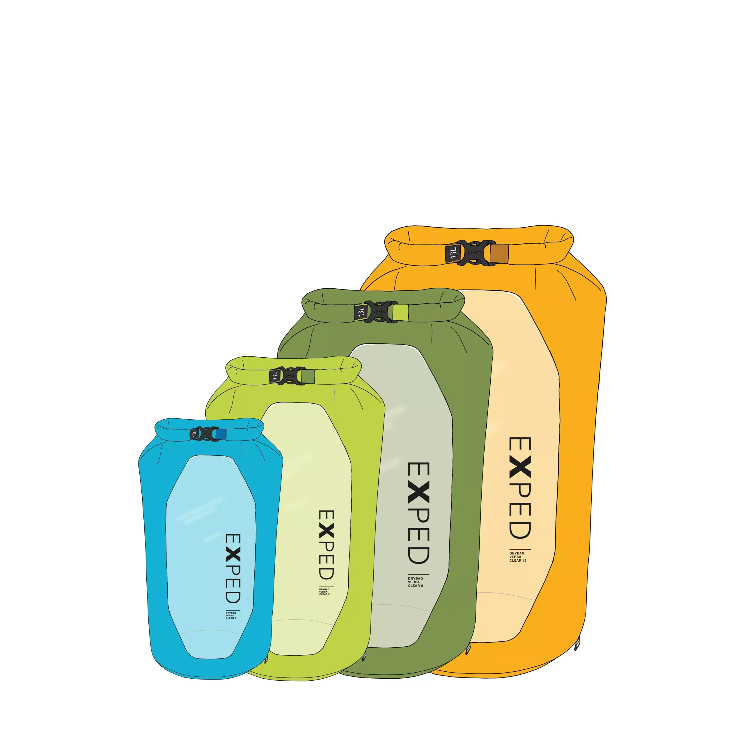 Exped Exped Drybag Versa Clear 8 Meadow 7640277848054 Platou Sport 1