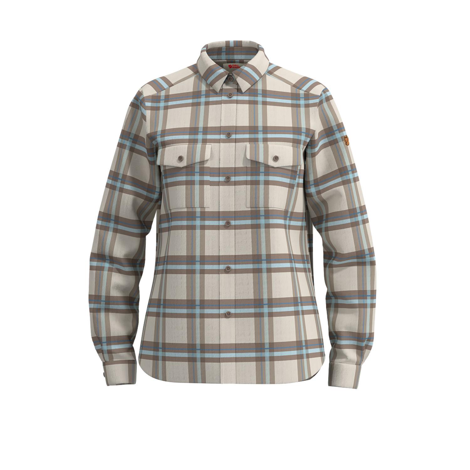 Fjällräven Fjällräven ÖVik Heavy Flannel Shirt Womens Chalk White-Fossil F86999 Platou Sport 1