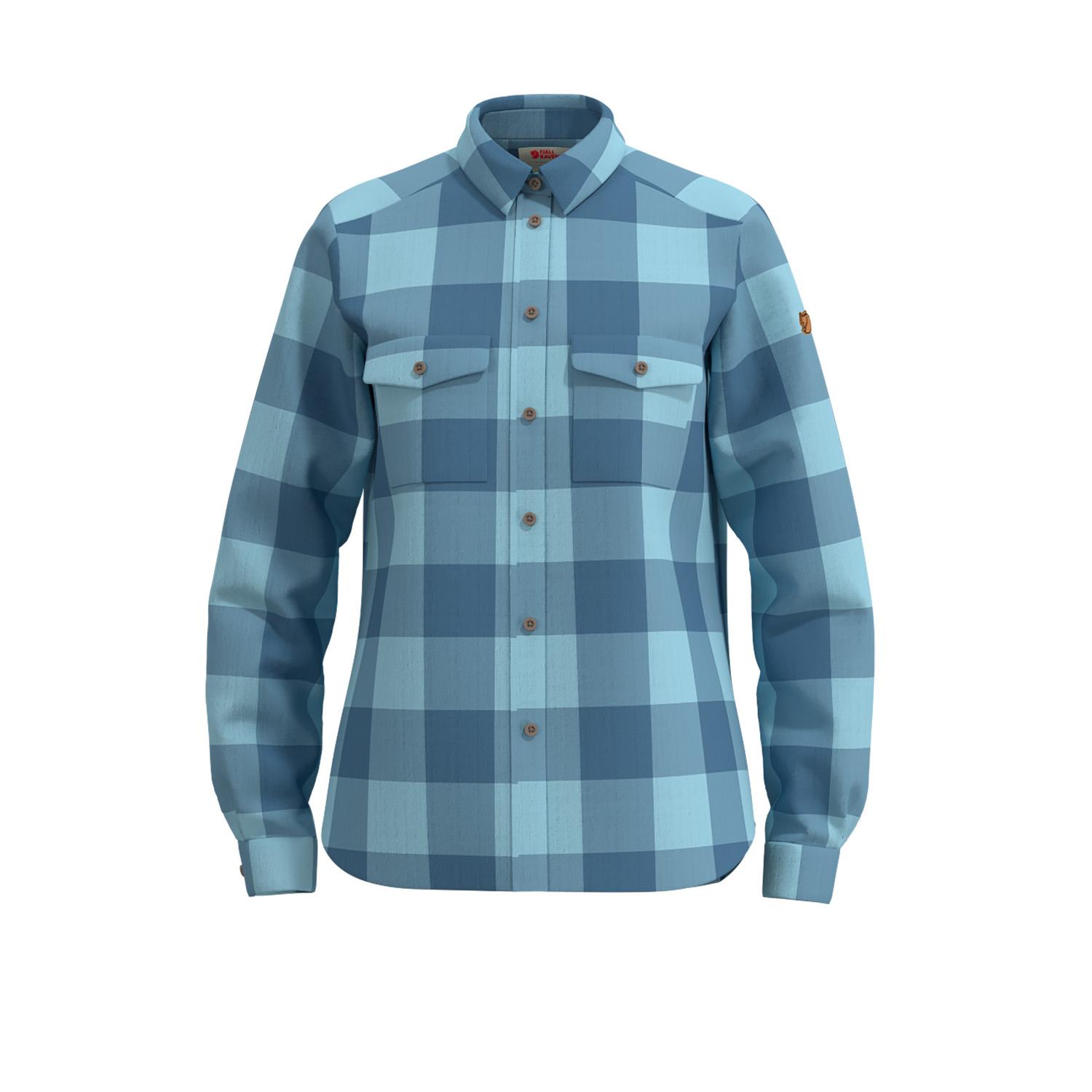 Fjällräven Fjällräven ÖVik Heavy Flannel Shirt Womens Dawn Blue-Breeze Blue F86999 Platou Sport 1