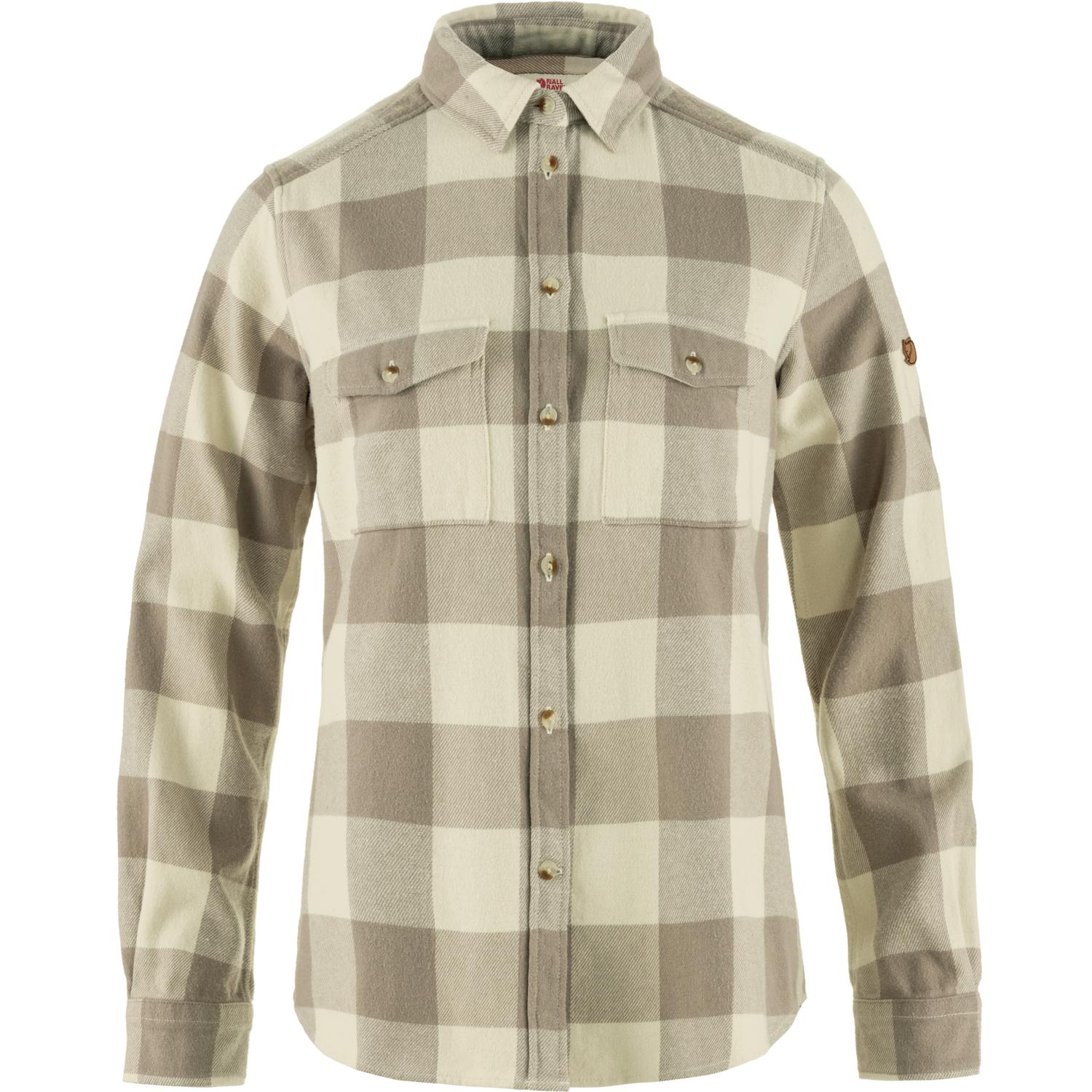 Fjällräven Fjällräven ÖVik Heavy Flannel Shirt Womens Fog-Chalk White F86999 Platou Sport 1