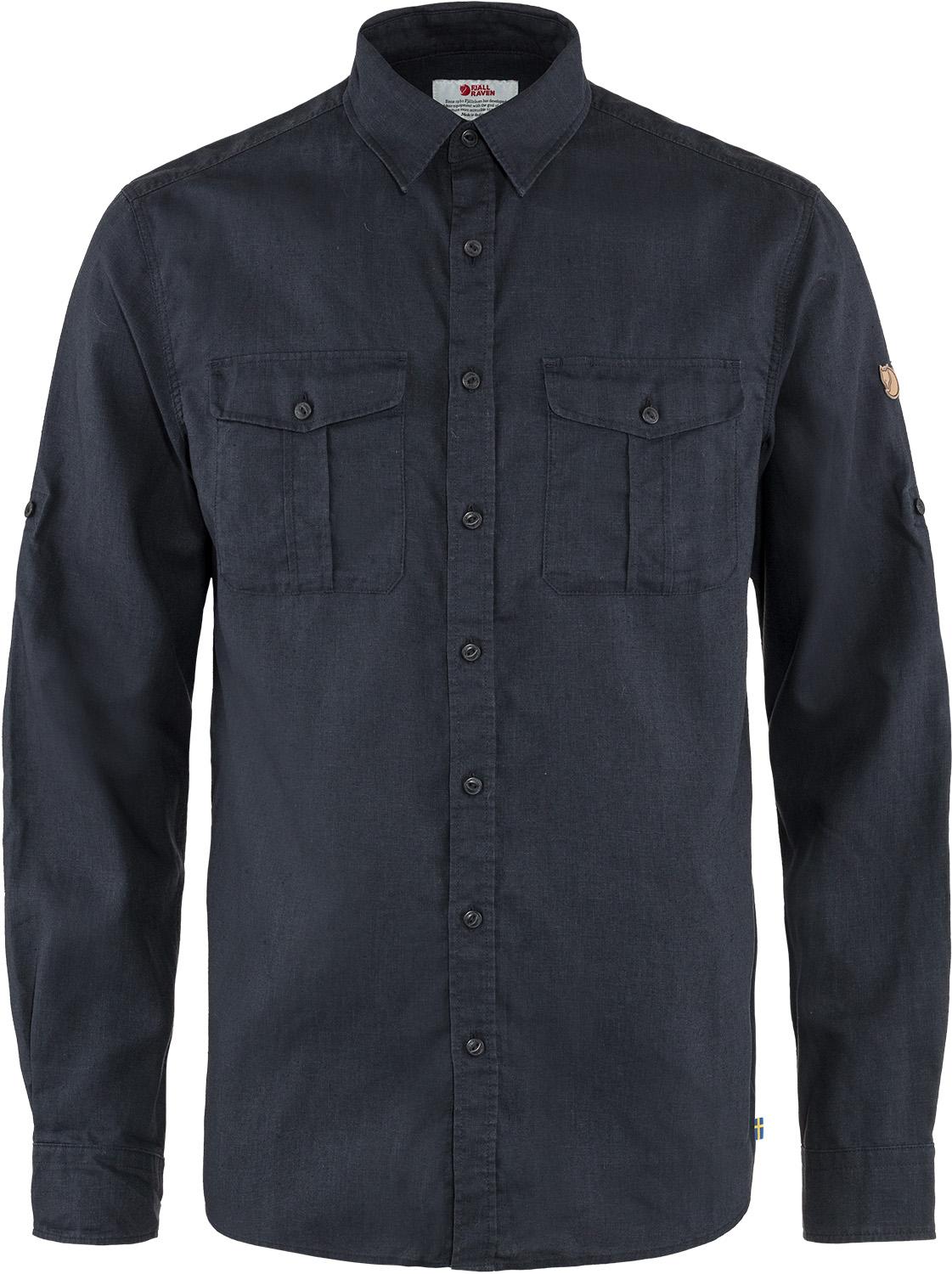 Fjällräven Fjällräven Övik Travel Shirt LS Mens Dark Navy F87208 Platou Sport 1