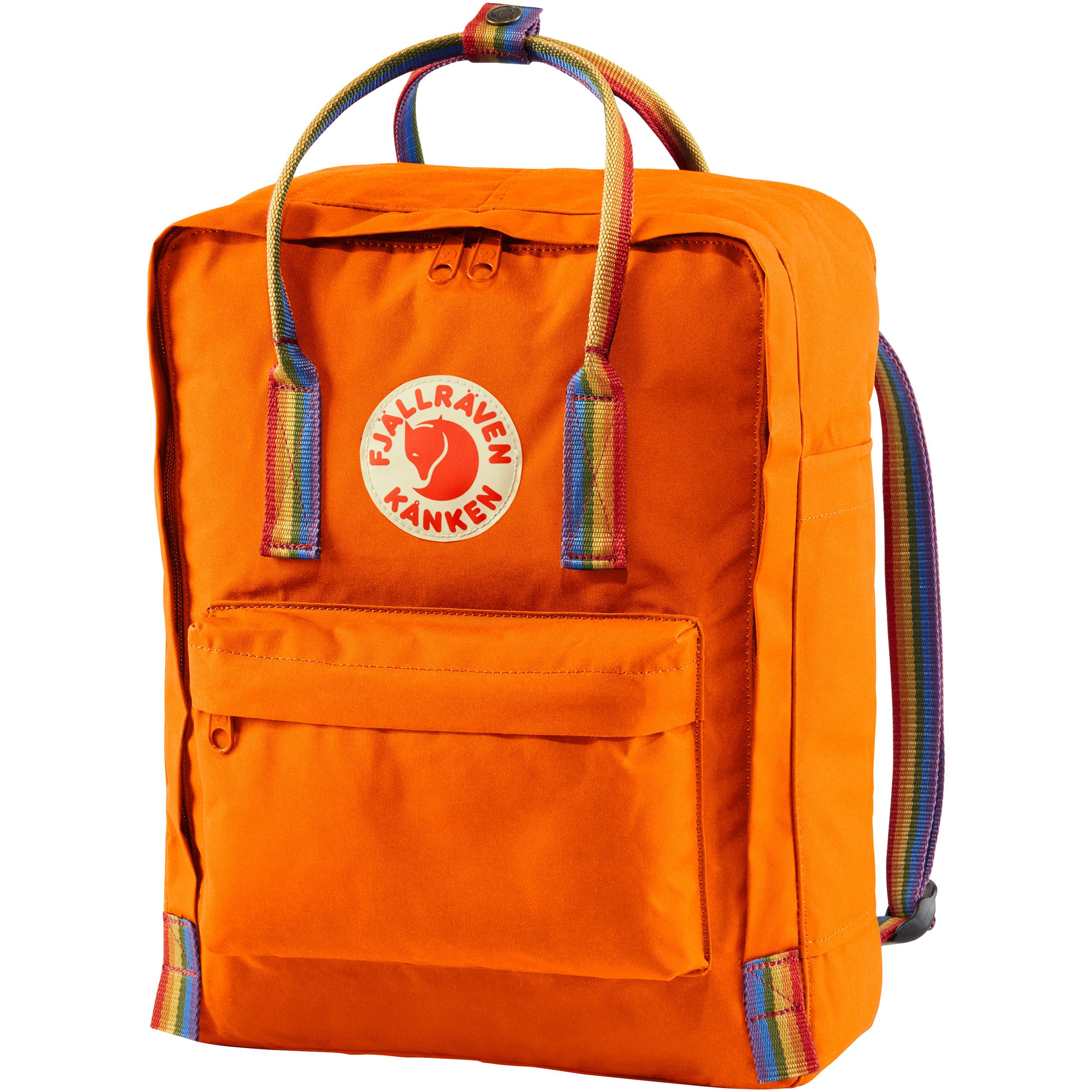 Fjällräven Fjällräven Kånken Rainbow Burnt Orange-Rainbow Pattern F23620 Platou Sport 1