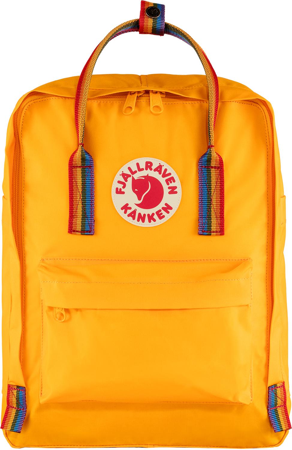 Fjällräven Fjällräven Kånken Rainbow Warm Yellow-Rainbow Pattern F23620 Platou Sport 1