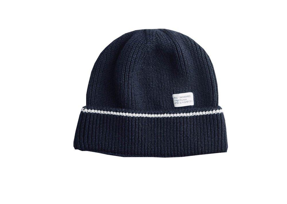 Fjell^ Fjell^ MT High Mountain Merino Tech Hat Stripe Navy-White Stripe Platou Sport 1
