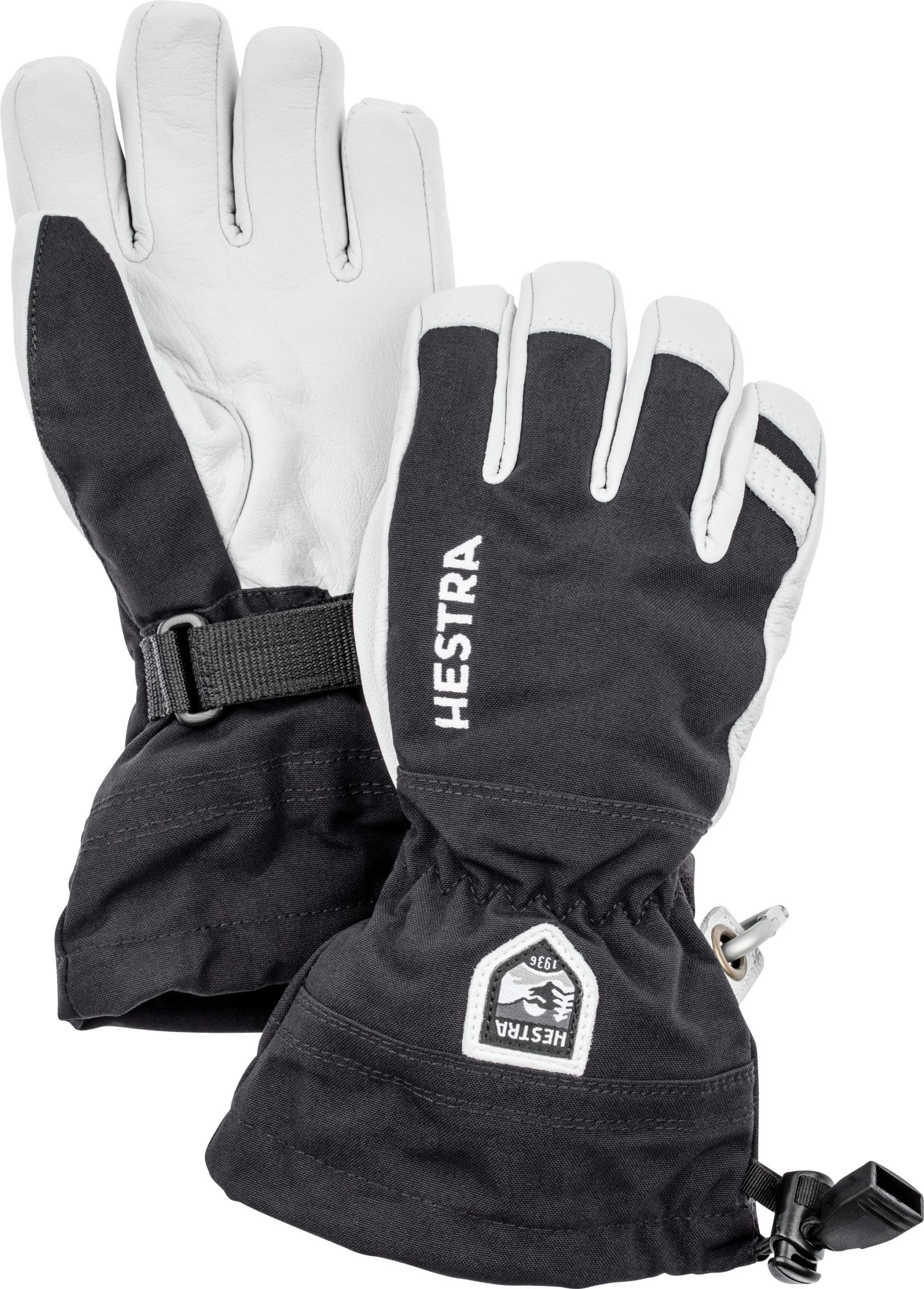 Hestra Hestra Army Leather Heli Ski Jr. - 5 Finger Black 30560 Platou Sport 1