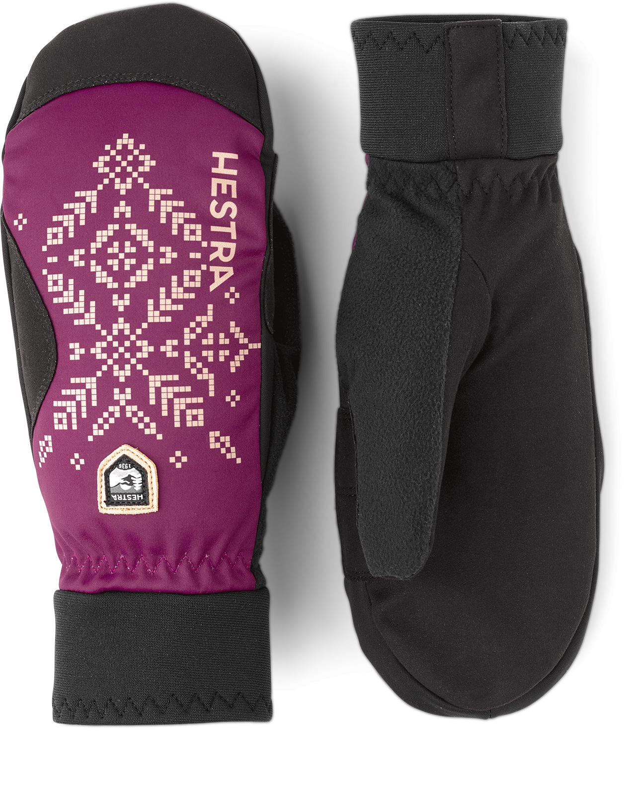 Hestra Hestra Women´S Xc Primaloft - Mitt Bordeaux Print 37161 Platou Sport 1