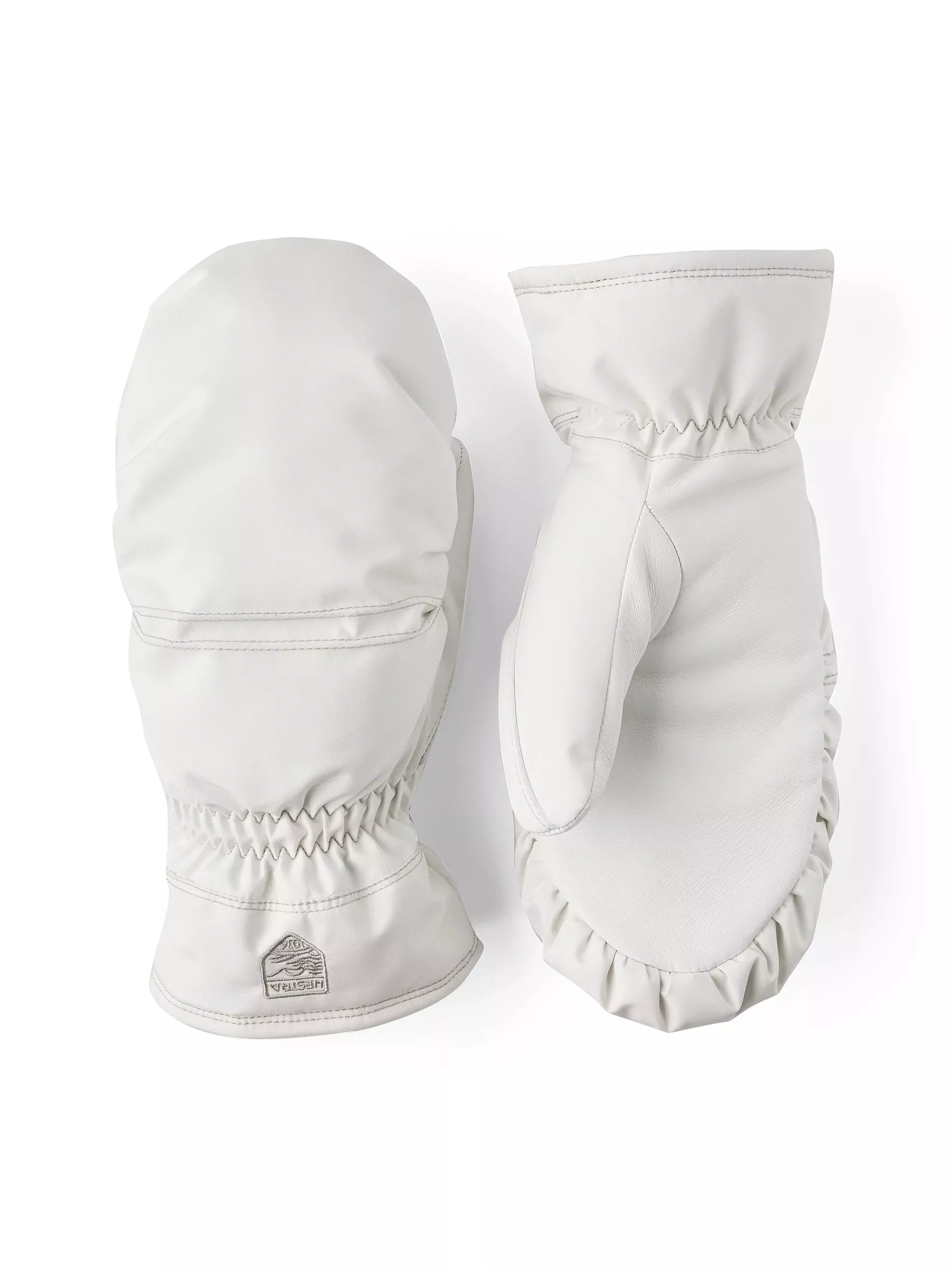 Hestra Hestra Womens Primaloft Leather Mitt Ivory 3003711 Platou Sport 1