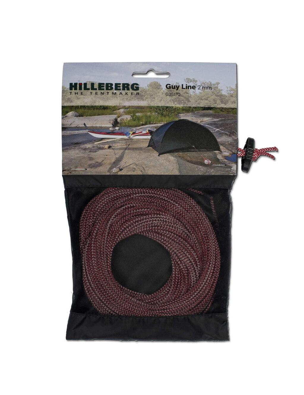 Hilleberg Hilleberg Teltline Ø 2mm - 25 meter Rød-Hvit 035170 Platou Sport 1