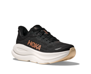 Hoka Bondi 9 Womens Black/Rose Gold