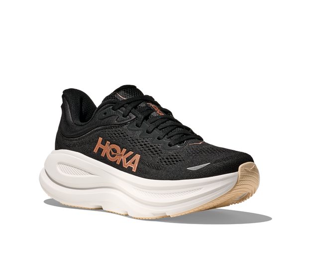 Hoka Hoka Bondi 9 Womens Black-Rose Gold 1162012 Platou Sport 1