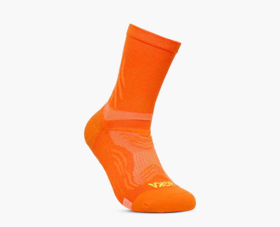 Hoka Hoka Bondi Quarter Run Sock Unisex Electric Tangerine 1164350 Platou Sport 1