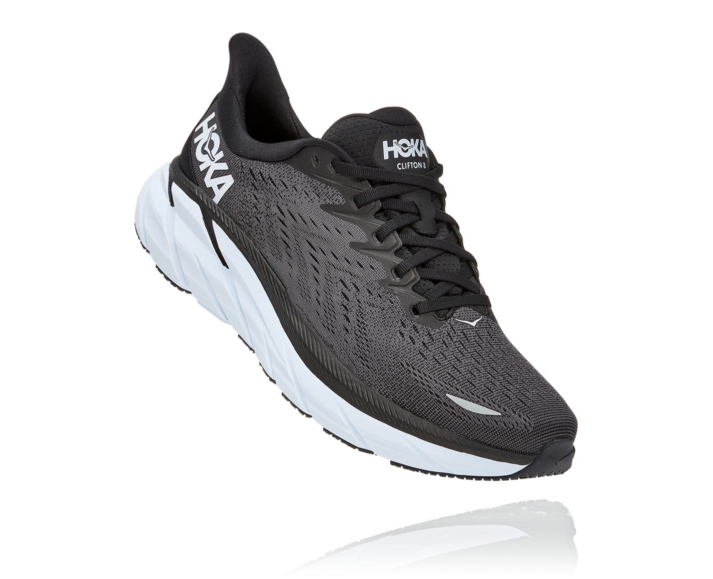 Hoka Hoka Clifton 8 Wide Mens Black-White 1121374 Platou Sport 1