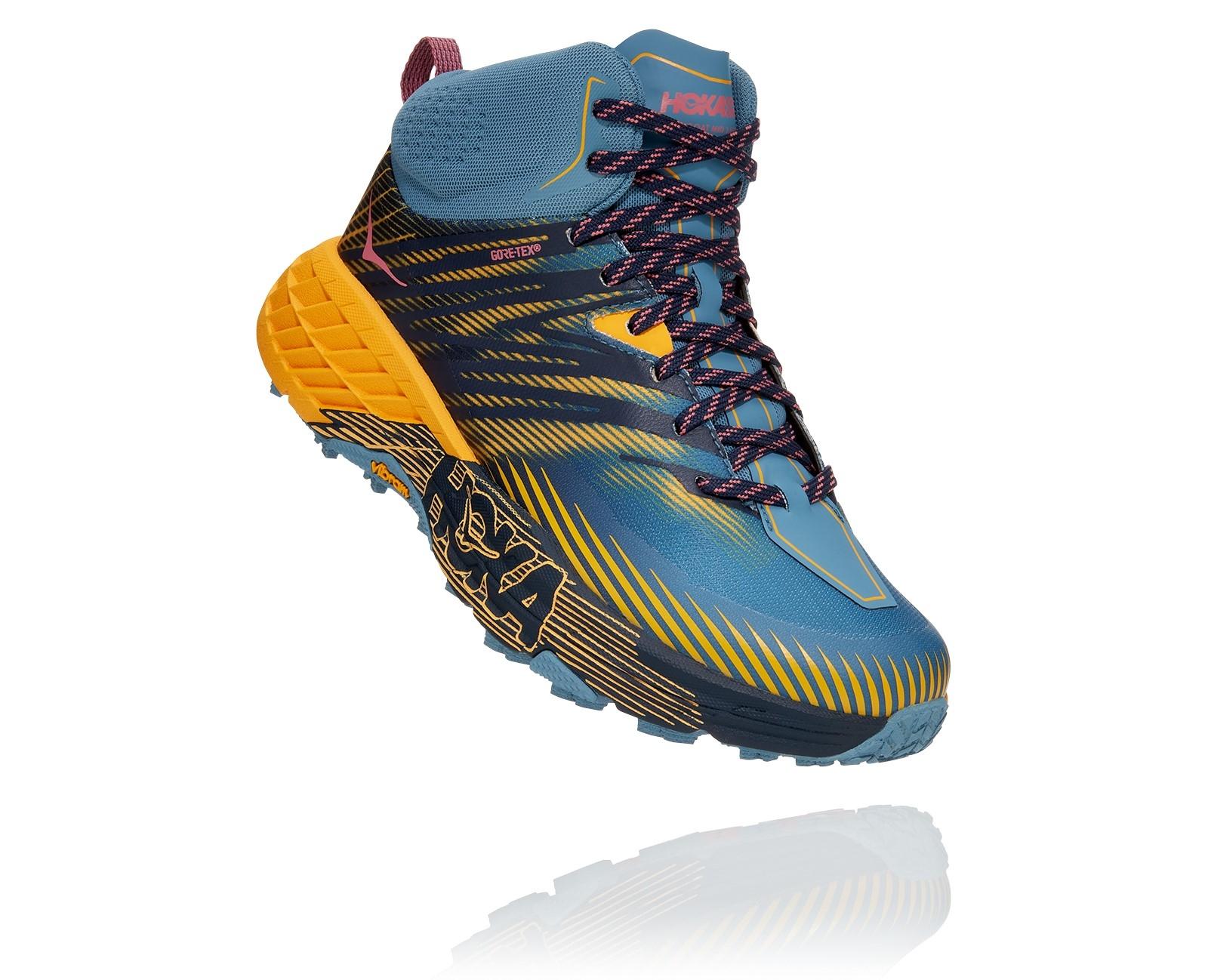 Hoka Hoka Speedgoat Mid 2 GTX Womens Provincial Blue-Saffron 1106533 Platou Sport 1