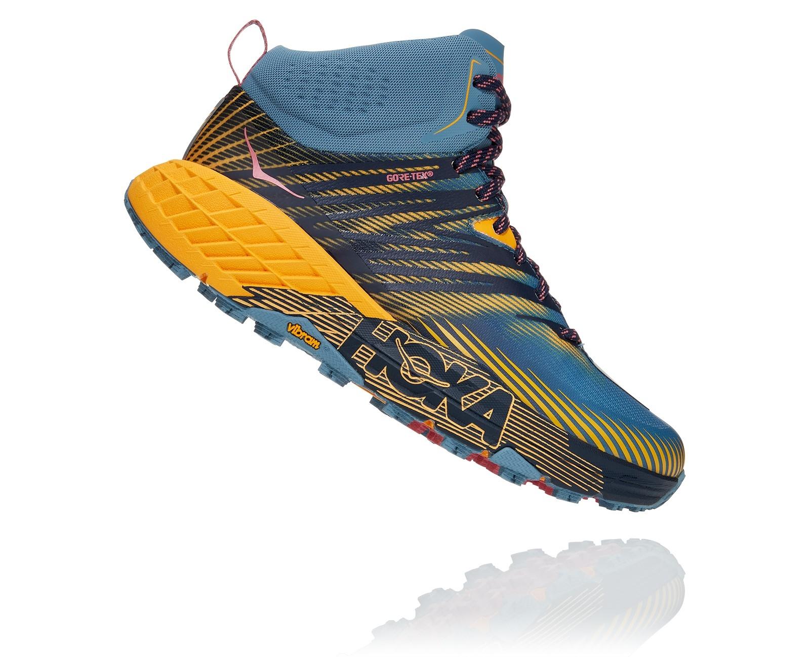 Hoka Hoka Speedgoat Mid 2 GTX Womens Provincial Blue-Saffron 1106533 Platou Sport 3