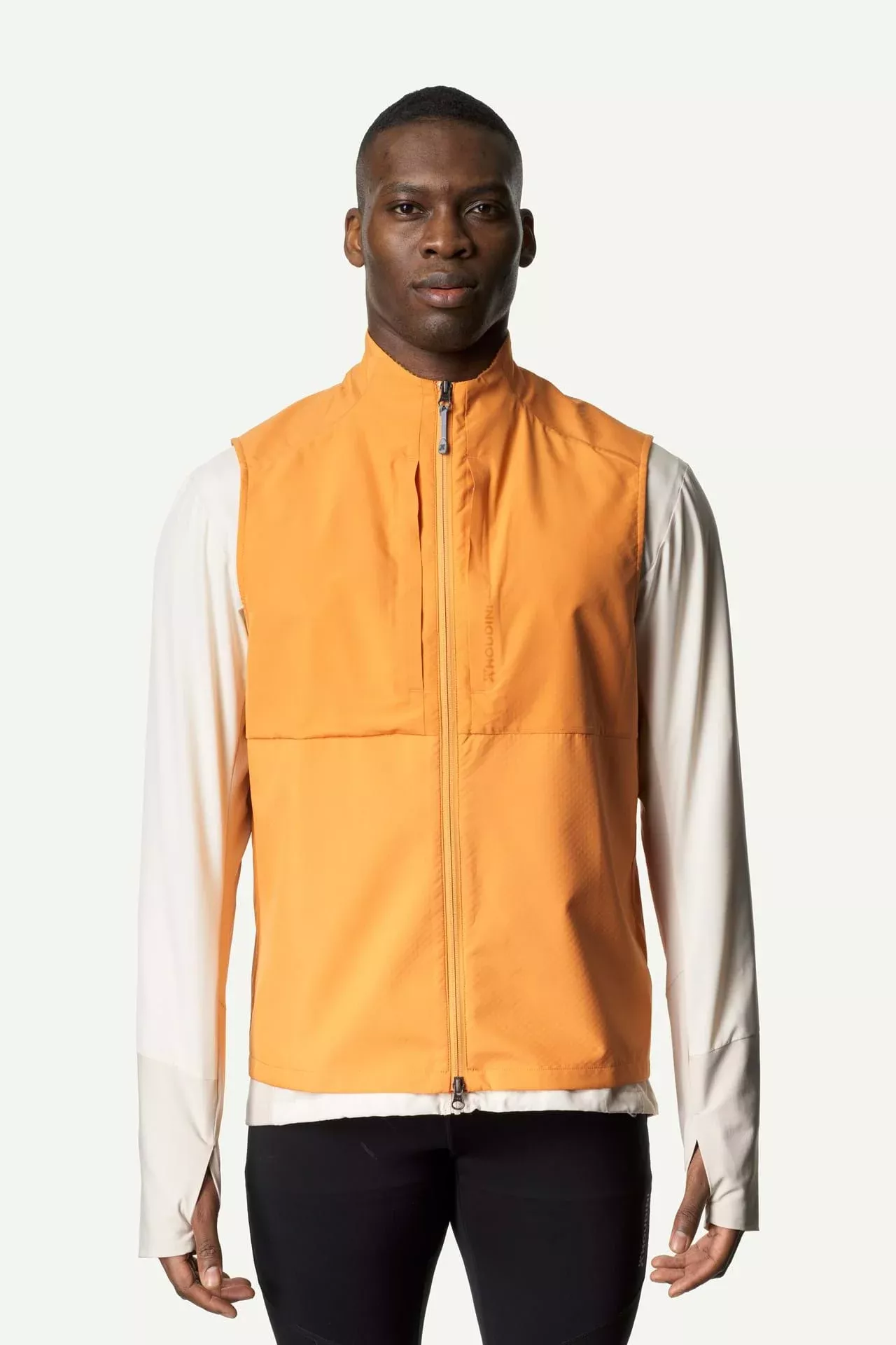 Houdini Mens Pace Hybrid Vest Sun Ray - PlatouSport