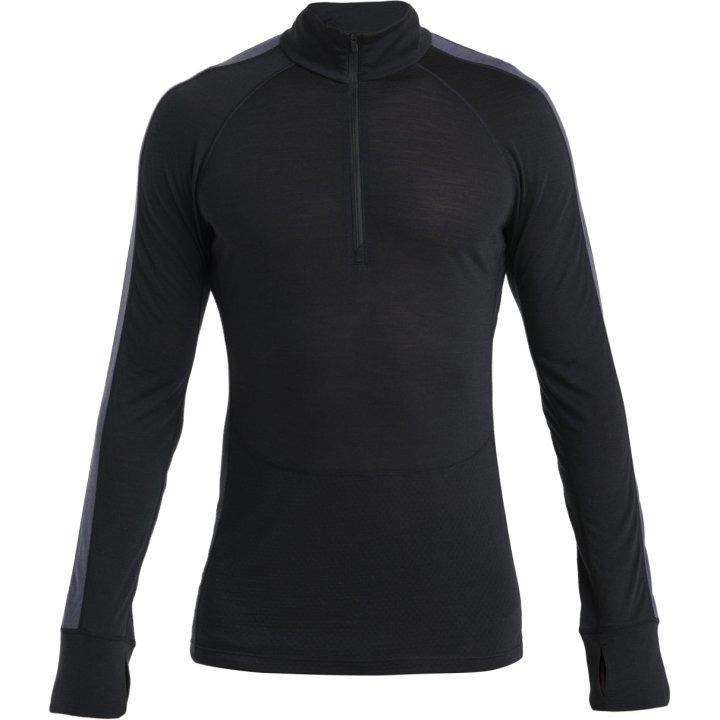 Icebreaker Icebreaker Men Merino 125 ZoneKnit™ LS Half Zip Black-Graphite-Cb 0A56VX Platou Sport 1