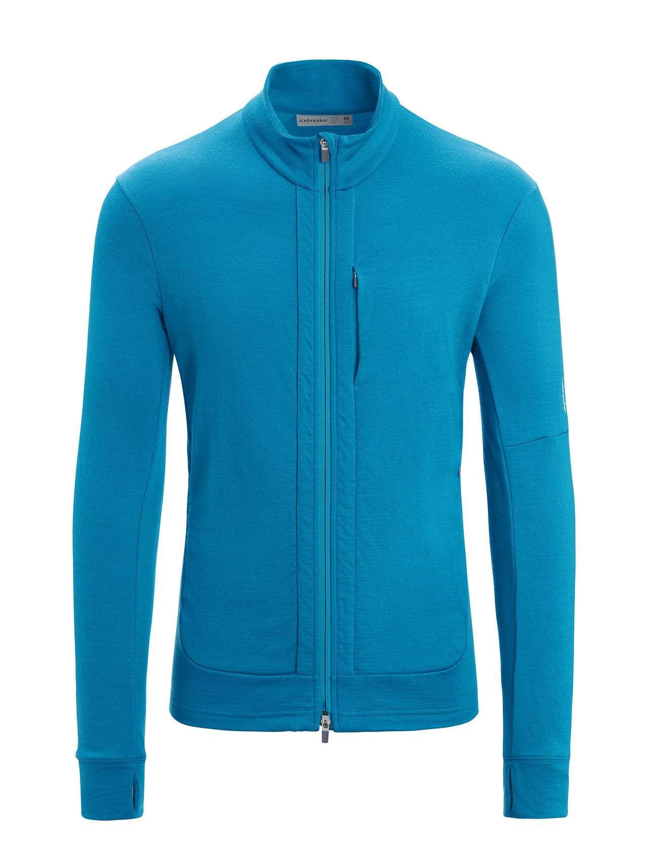 Icebreaker Icebreaker Men Quantum Iii Ls Zip Geo Blue 0A56FP Platou Sport 1