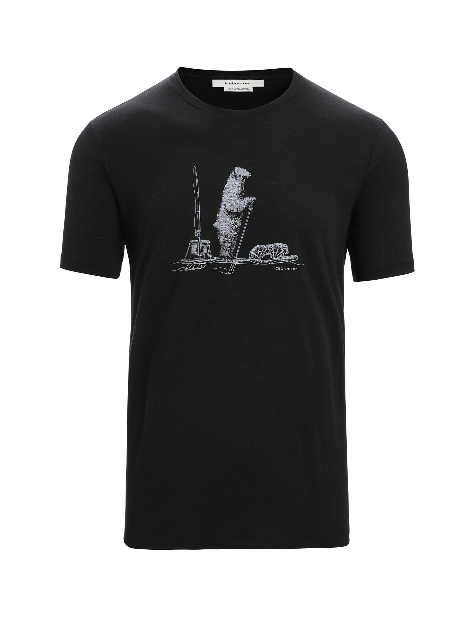 Icebreaker Icebreaker Men Tech Lite Ii Ss Tee Polar Paddle Black 0A56NA Platou Sport 1