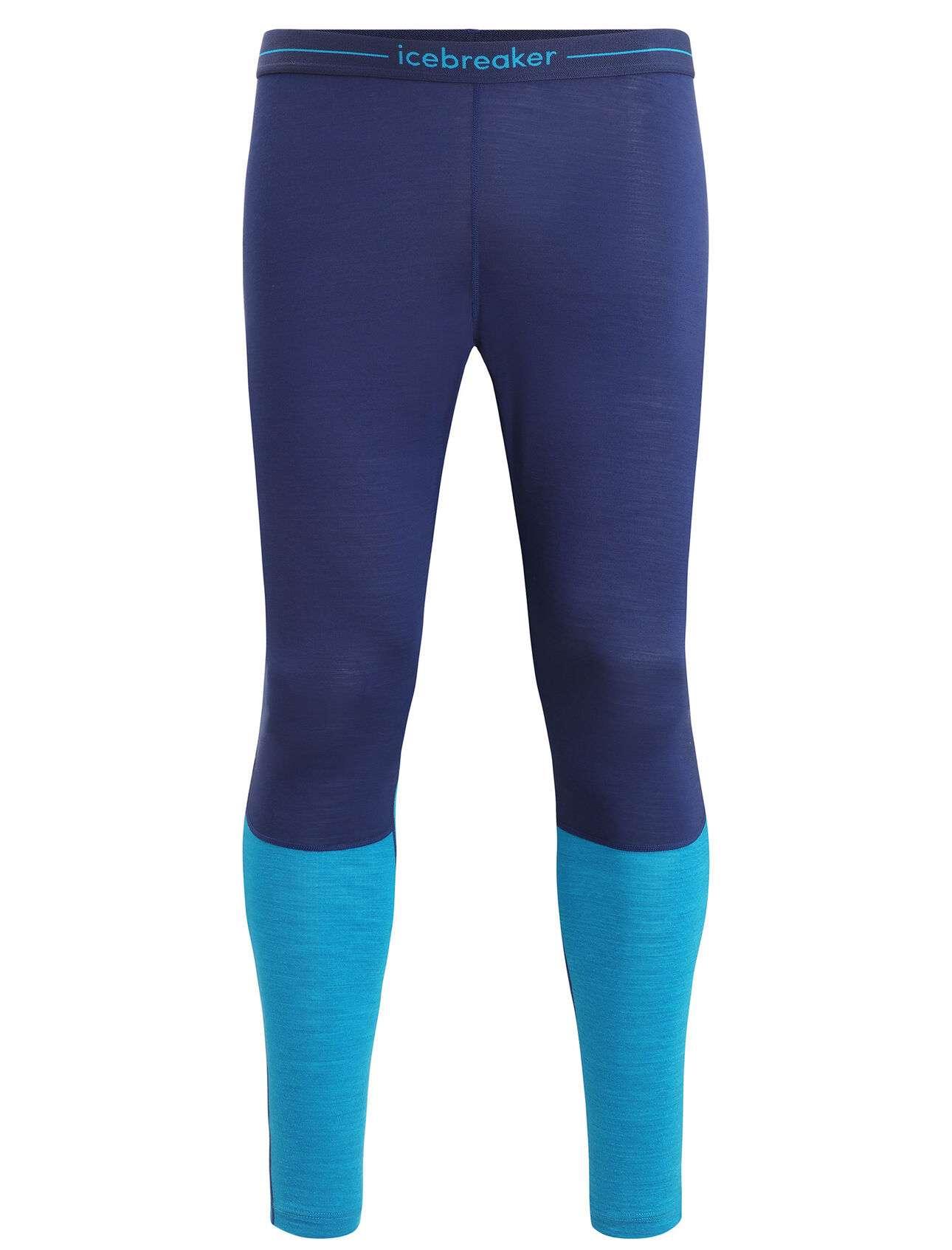 Icebreaker Icebreaker Mens 125 Zoneknit™ Leggings Geo Blue-Royal 0A56H5 Platou Sport 1
