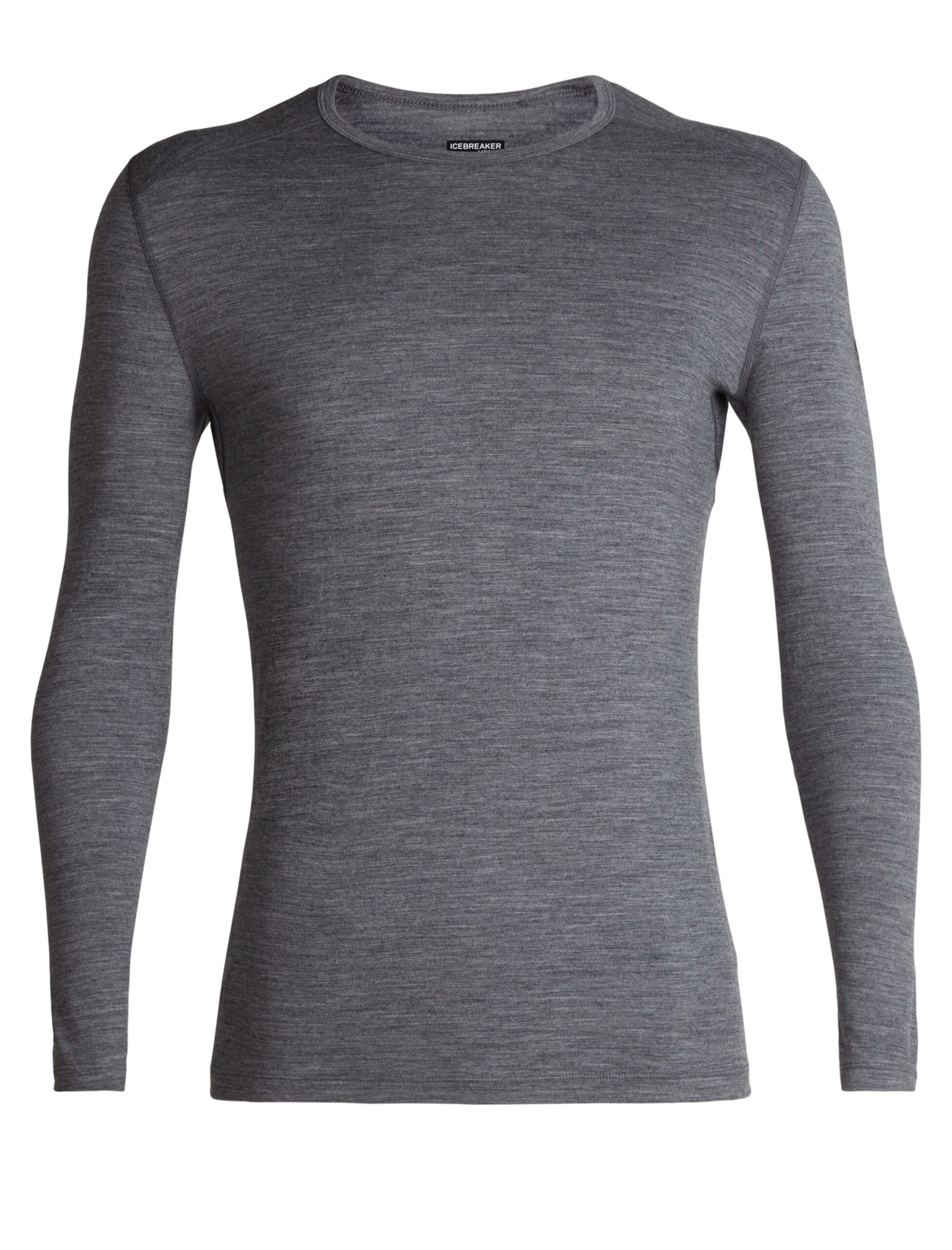Icebreaker Icebreaker Mens 200 Oasis Ls Crewe Gritstone Hthr 104365 Platou Sport 1
